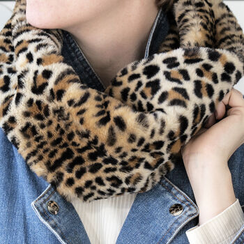Leopard Print Crossover Scarf, 8 of 11