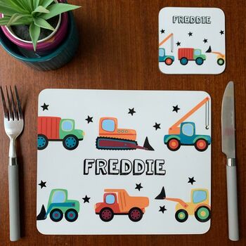 Diggers And Trucks Placemat, 4 of 6