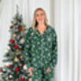 Family Christmas Green Snowflake Personalised Pyjamas, thumbnail 6 of 12