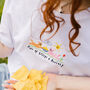 Crisps And Anxiety Embroidered T Shirt, thumbnail 6 of 9