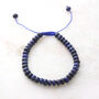 Lapis Lazuli Adjustable Cord Bracelet, thumbnail 1 of 7
