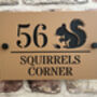 Personalised Squirrel Design House Acrylic Number Sign, thumbnail 5 of 6