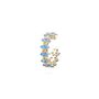 Rebecca Turqouise Gold Ear Cuff, thumbnail 1 of 2