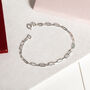 Sterling Silver Paperclip Chain Bracelet, thumbnail 4 of 4