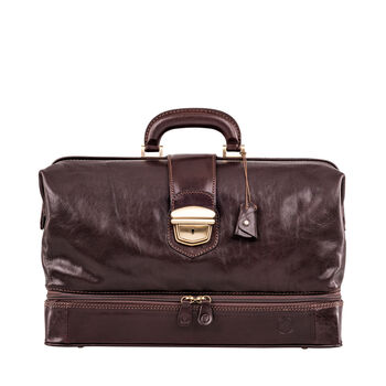 Italian Leather Doctors Bag. 'The Donnini L', 3 of 12