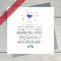 Wine Personalised Christmas Card, thumbnail 1 of 3