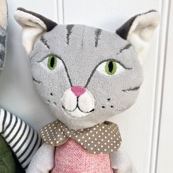 Personalised Soft Toy Cat, 4 of 5