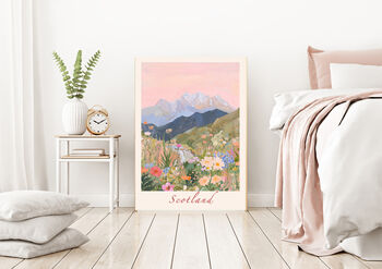 Scotland Travel Mountain Art Print, 2 of 3