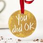 'You Did Ok' Chocolate Gold Medal, thumbnail 1 of 10