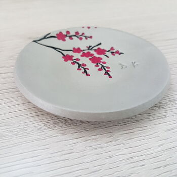 Personalised Grey Cherry Blossom Trinket Dish, 4 of 4