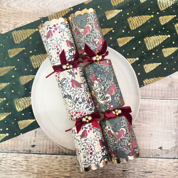 Elegant Christmas Robin Crackers Set Of Six, 6 of 7