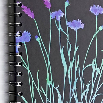 Cornflowers And Lavender Notebook / Sketchbook, 2 of 2