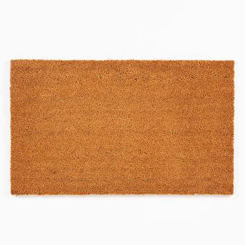 Malham Plain Natural Coir Door Mat, 3 of 4