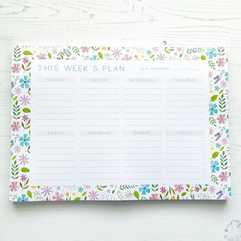 A4 Floral Weekly Planner, 4 of 6