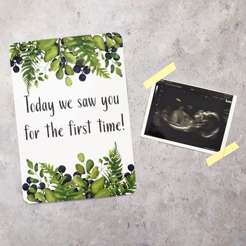 Foliage Design Pregnancy Milestone Moments Cards, 2 of 3