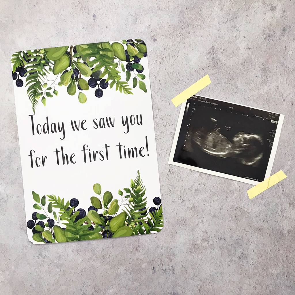 Foliage Design Pregnancy Milestone Moments Cards By Eleanor Mary Designs