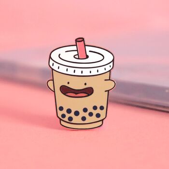 Bubble Tea Enamel Pin | Cute Pin Badges, 2 of 5