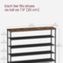 Shoe Rack Industrial Storage Organizer Fabric Shelves, thumbnail 12 of 12