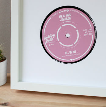 Personalised Wedding Record Label Print, 2 of 7
