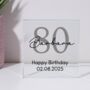 Personalised Birthday Name Glass Square Block, thumbnail 8 of 8