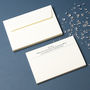 Personalised Luxury Correspondence Cards Thermo Printed, thumbnail 6 of 8