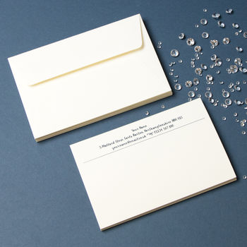 Personalised Luxury Correspondence Cards Thermo Printed, 6 of 8