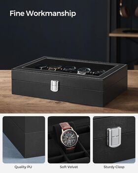 12 Slots Watch Display Storage Box Case, 4 of 7