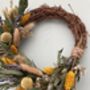 Small Dried Flowers Spring Wreath, thumbnail 2 of 5