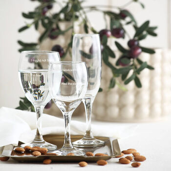 Personalised Funny Levels Wine Glass, 3 of 3