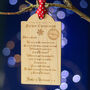 Baby's First Christmas Letter Wooden Tag Decoration, thumbnail 4 of 6