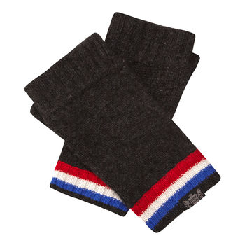 Cashmere Fingerless Gloves In Sporting Team Colours, 6 of 12