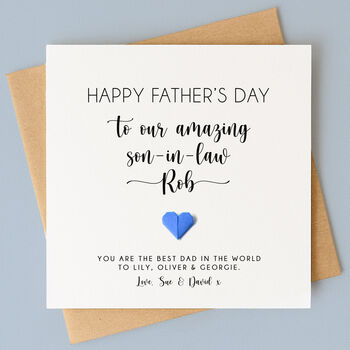 Personalised Father's Day Card For Son, 4 of 7