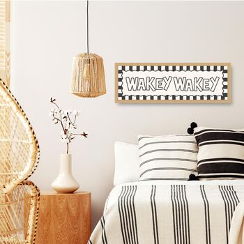 Framed Wakey Wakey Bedroom Print, 2 of 6