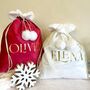 Personalised Velvet Christmas Sack, thumbnail 4 of 9