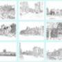 Sets Of Artistic City Postcards, thumbnail 10 of 12