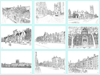 Sets Of Artistic City Postcards, 10 of 12