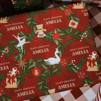 Personalised Christmas Toys Wrapping Paper, 4 of 6