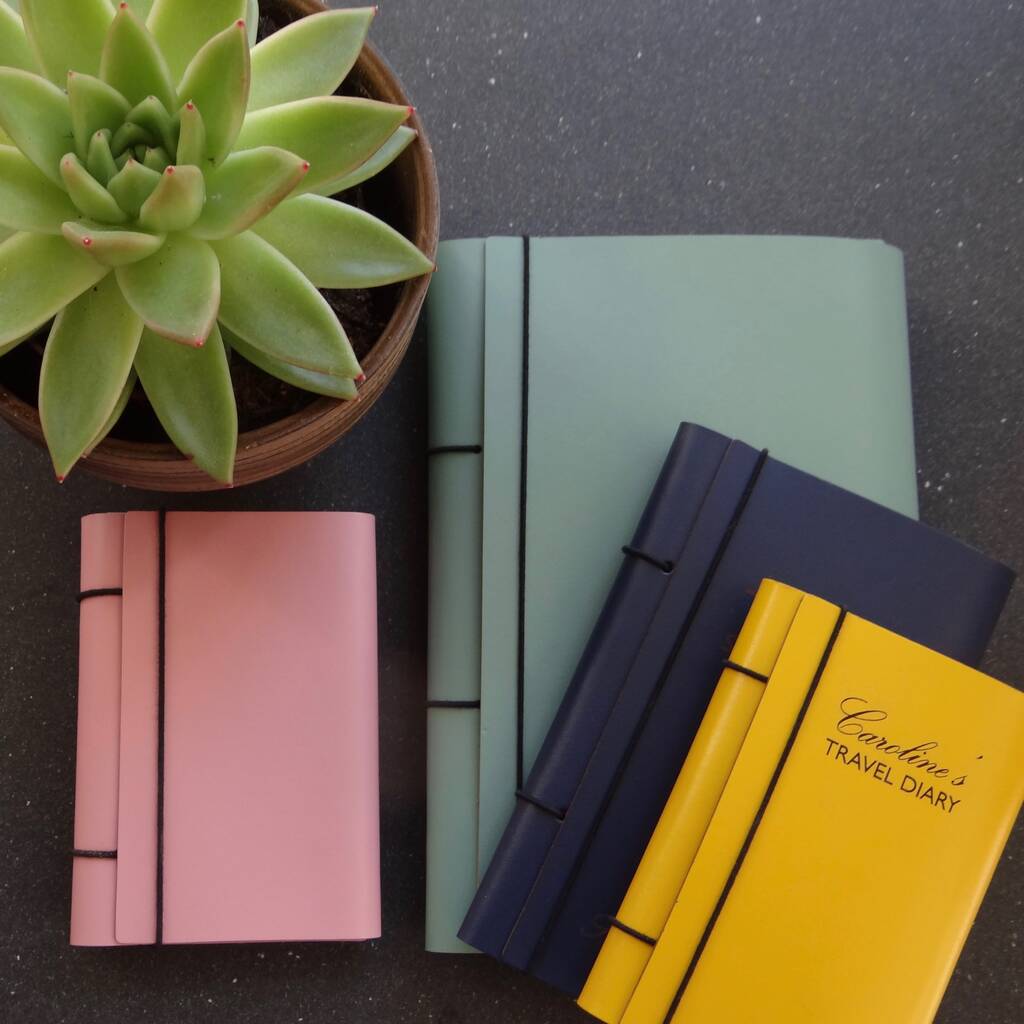 Recycled Leather Diary By Artbox