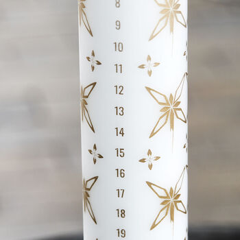 Gold Christmas Advent Candle, 3 of 3