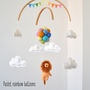 Lion Flying With Balloons Nursery Mobile, thumbnail 7 of 12