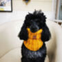 Mustard Flecks Roll Top Dog Snood, thumbnail 5 of 6