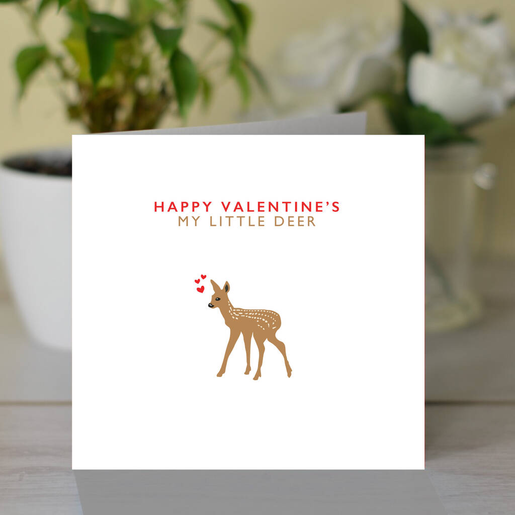 Happy Valentine's My Little Deer Card