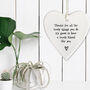 Friendship 'Thank You' Keepsake Ceramic Heart Gift, thumbnail 2 of 2