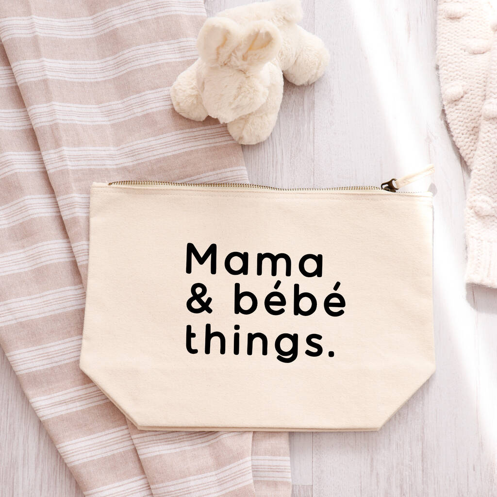 Mama And Bebe Things Zipped Pouch Baby Bag, 1 of 7
