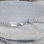 Men's Chunky Wheat Link Stainless Steel Chain, thumbnail 3 of 8