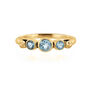 Lakshmi Blue Topaz Stacking Ring Silver Or Gold Plated, thumbnail 5 of 9