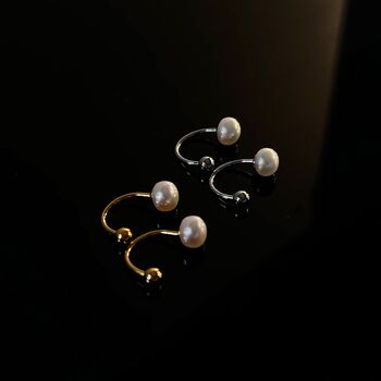 'Kutitap' Delicate Pearl Earrings, 10 of 10