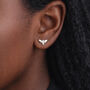 Sterling Silver Bee Stud Earrings – 10mm X 7mm, thumbnail 2 of 9