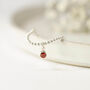 Sterling Silver July Birthstone Bracelet, thumbnail 3 of 9
