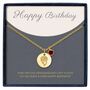 Personalised Birthday Gift Name Necklace With Birthstone, thumbnail 1 of 10